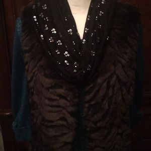 Women’s Dana Buchman  Faux Furry Vest